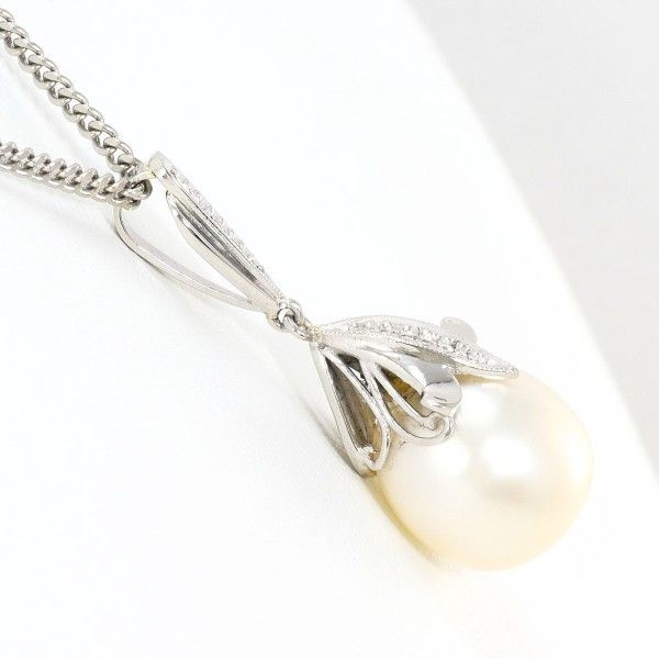 PT900 PT850 ネックレス necklace 南洋真珠 カード鑑別書 総重量約10.8