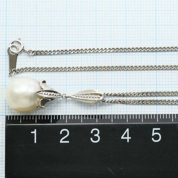 PT900 PT850 ネックレス necklace 南洋真珠 カード鑑別書 総重量約10.8