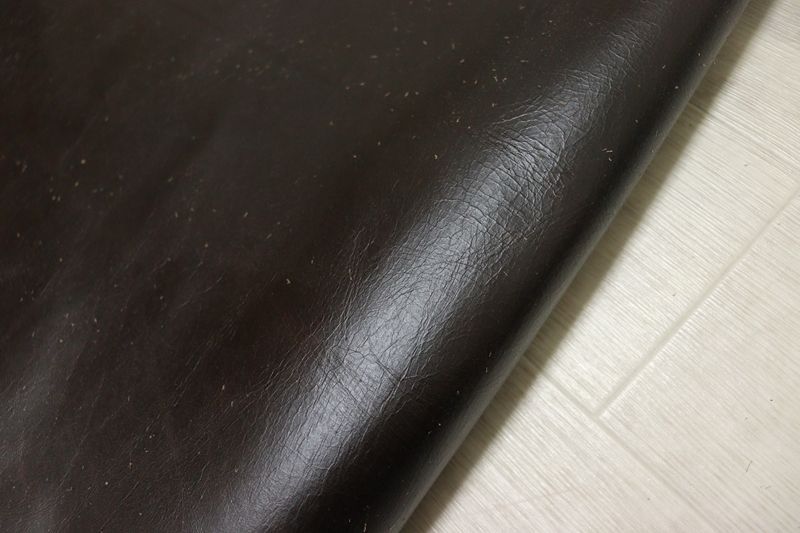 ヴィンテージブラウン 296 ds クロム革 牛革 イタリア レザー クラッキング加工 はぎれ 一枚革 レザークラフト 革 皮 本革 diy 生地 材料