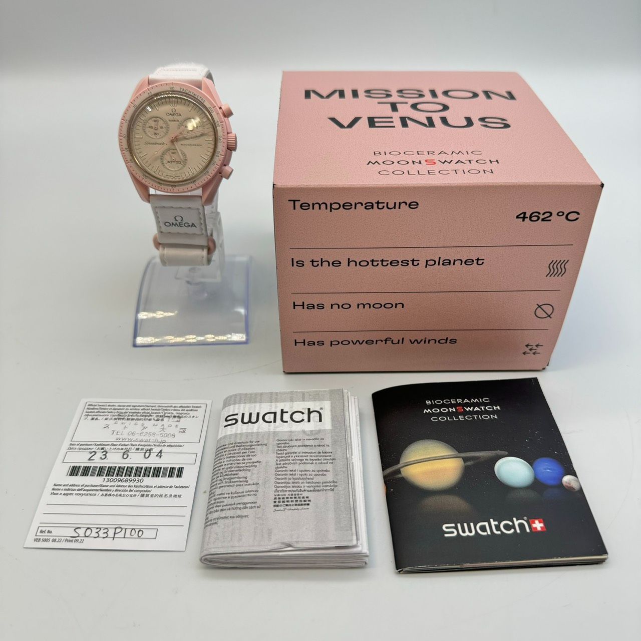 スウォッチ swatch OMEGA×swatch バイオセラミック ムーンウォッチ MISSION TO VENUS クオーツ MOON um KBB 3