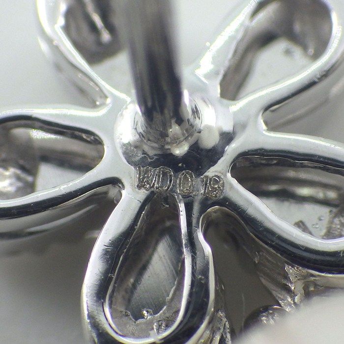 ポンテヴェキオ Ponte Vecchio ピアス フラワーモチーフ パール 8.6mm