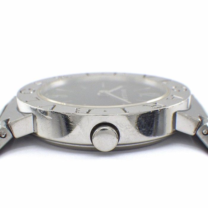 ブルガリ BVLGARI 腕時計 ブルガリブルガリ BB 26 SS ロゴベゼル ブラック文字盤 クオーツアナログ