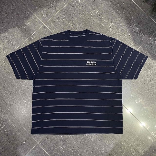 最終値下げ　ENNOY S/S T-Shirt Navy 25SS ENNOY 25ss PANEL BORDER S/S T-SHIRT SIZE-XL エンノイ ボーダー 半袖