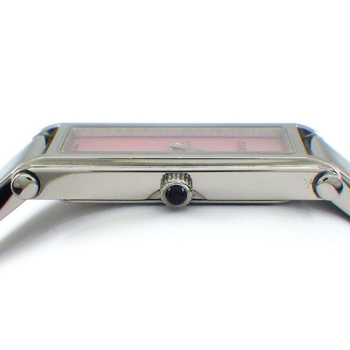 グッチ GUCCI 腕時計 バングルウォッチ 1500L レクタンギュラー ピンク