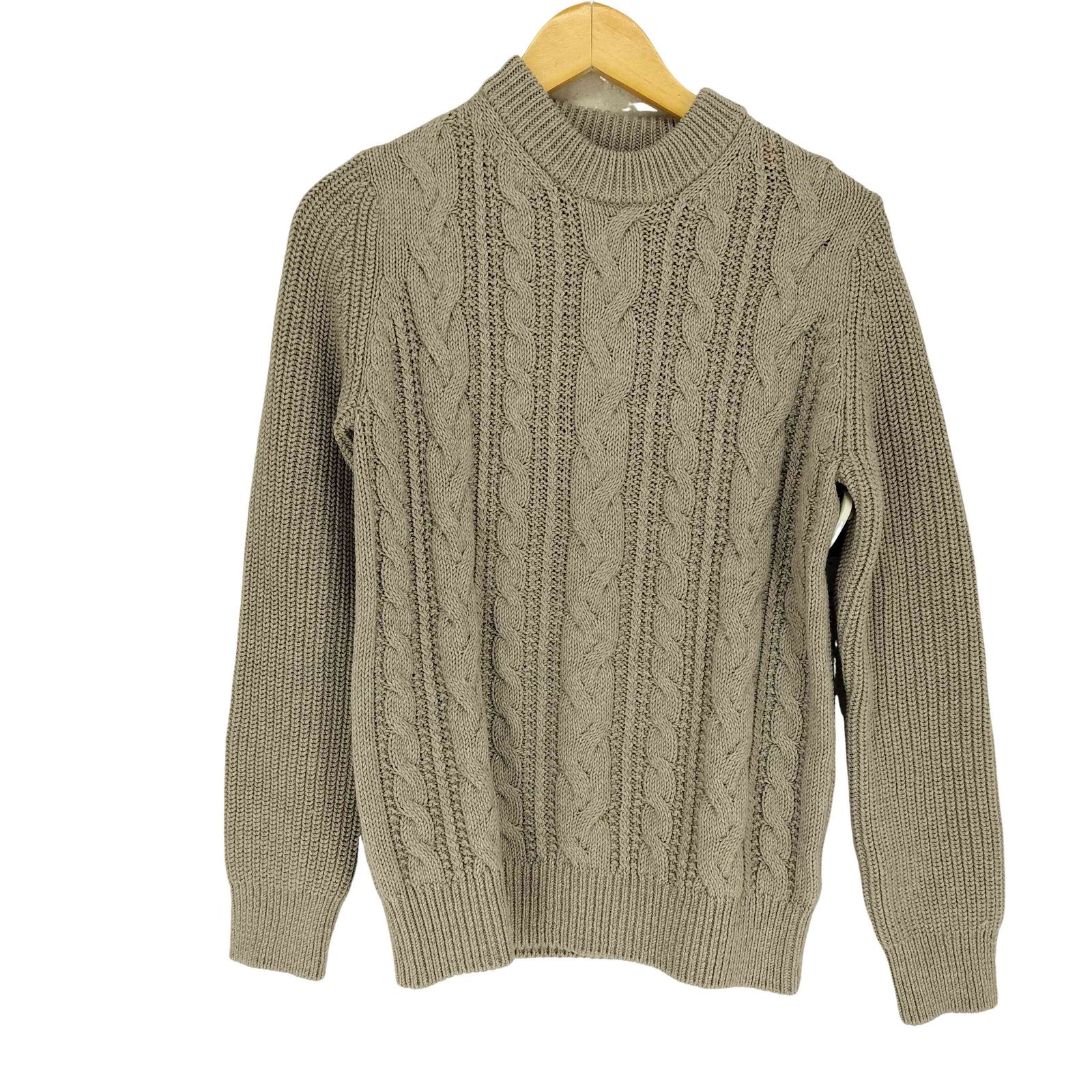 スローン SLOANE 5Gケーブル 畦編みクルーネック ニットセーター スローン SLOANE 5Gケーブル 畦編みクルーネック ニットセーター