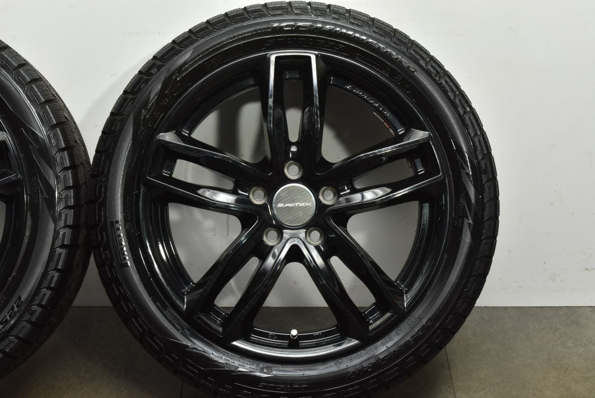  ホイール良好 17 in 7 J 50 PCD 112 ピレリ アイスアシンメトリコ 225 45 R フォルクスワーゲン ゴルフ アウディ A 3 4本セット 17インチ タイヤ ホイールセット