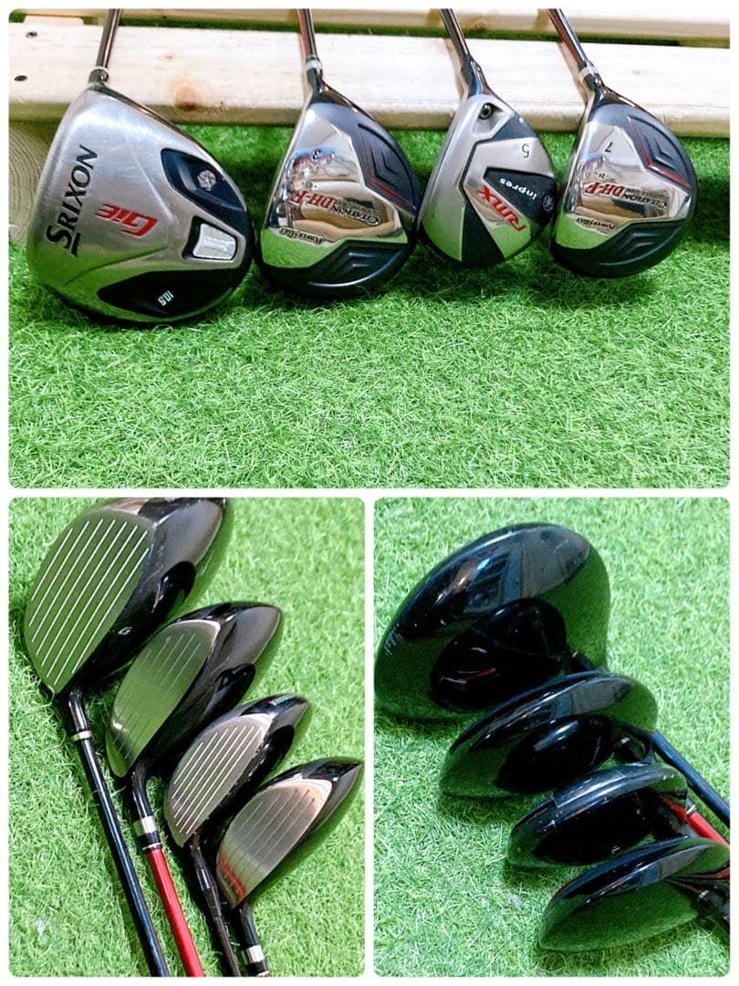 L 4.スリクソン 初心者オススメ メンズセット ゴルフクラブ 14本 右