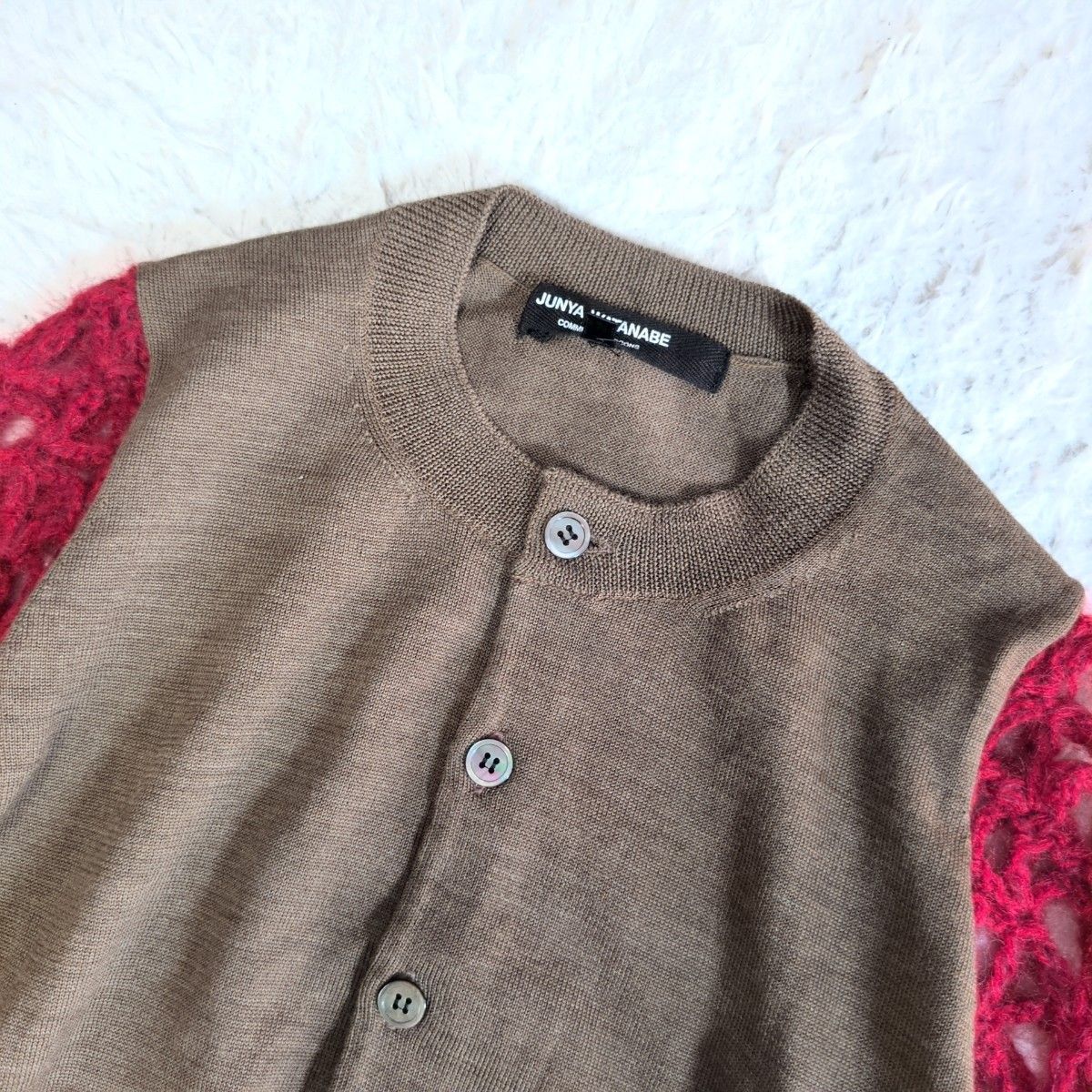 ジュンヤワタナベ　コムデギャルソン　カーディガン　切替　ドッキング　アーカイブ ジュンヤワタナベ コムデギャルソン カーディガン 切替 ドッキング