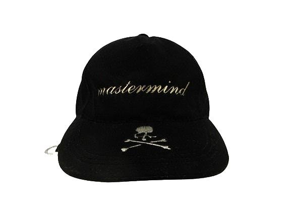 マスターマインド mastermind JAPAN ベロア キャップ VELOUR CAP スカル ロゴ刺繍 ブラック M MJ 25 E 15-CA 006-607 AA