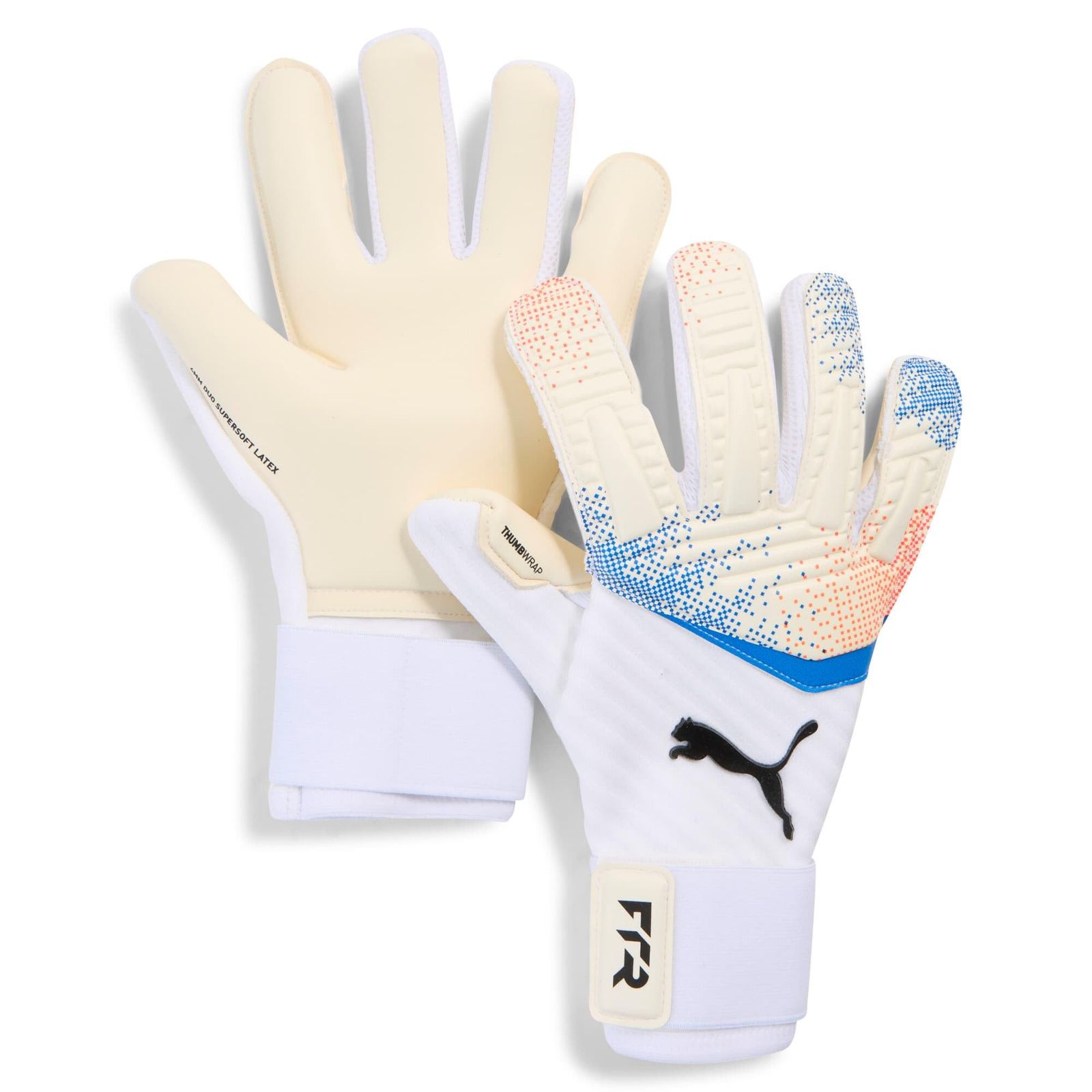 プーマ(PUMA) サッカー キーパーグローブ フューチャー プロ ハイブリッド_プーマホワイト/グローイングレッド/ウルトラブルー 042065-11