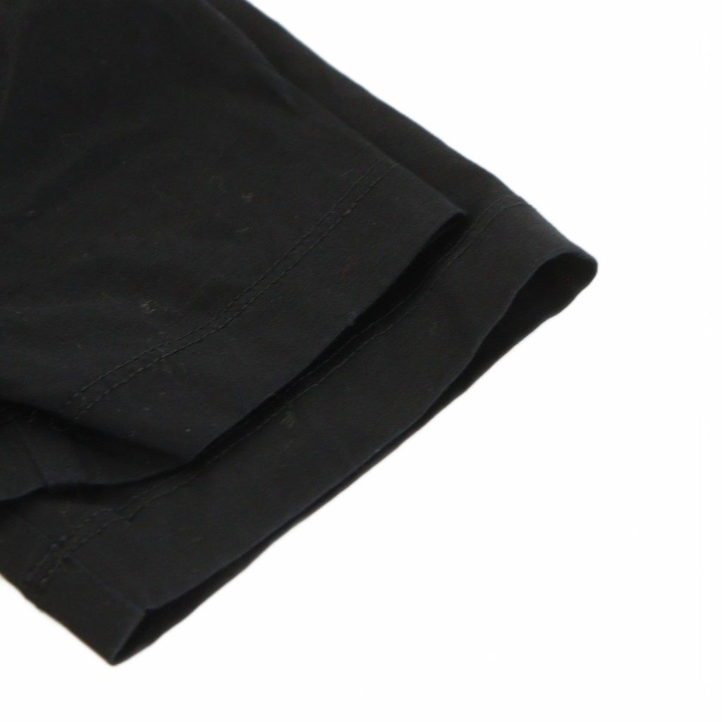  プラダ PRADA Tシャツ カットソー 半袖 コットン S 黒 ブラック AN 67 半袖(Tシャツ) Tシャツ カットソー