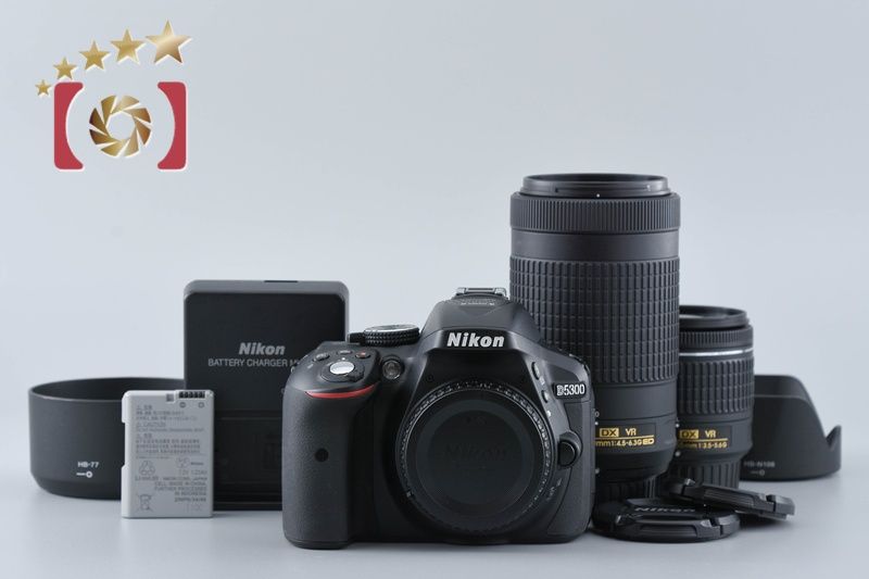 Nikon ニコン 【中古】Nikon ニコン D5300 AF-P ダブルズームキット