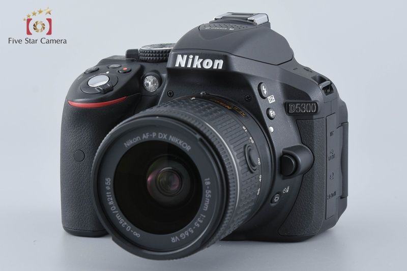 Nikon ニコン D 5300 AF P ダブルズームキット ブラック シャッター回数僅少 デジタル一眼レフカメラ