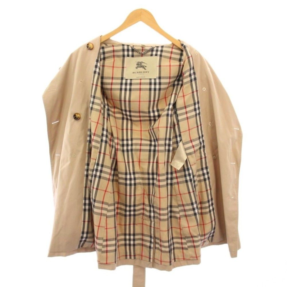 バーバリーロンドン ノバチェック トレンチコート ベルト付 40 L ベージュ バーバリー ロンドン BURBERRY LONDON トレンチコート アウター ロング