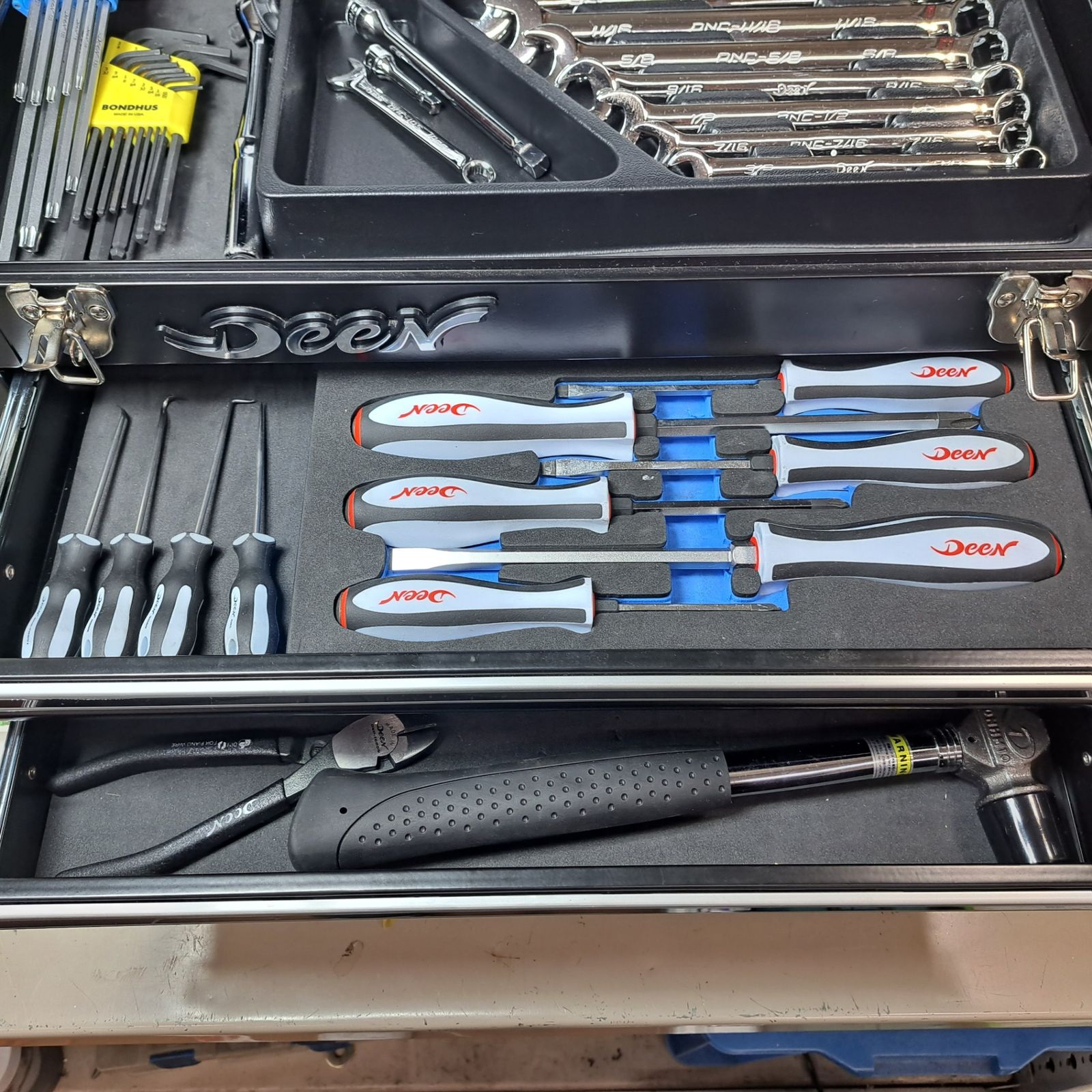 DEEN 3段ツールボックス ディーン インチ エントリーツールセット