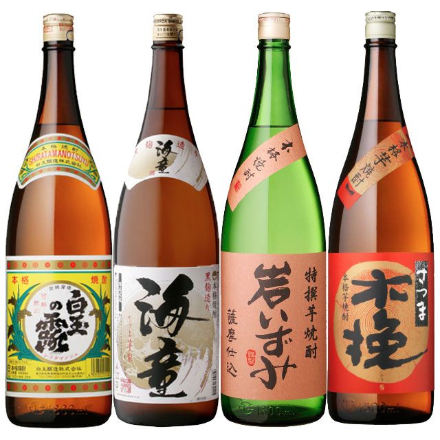 受賞芋焼酎4本セット 1800ml 海童 白玉の露 - メルカリ