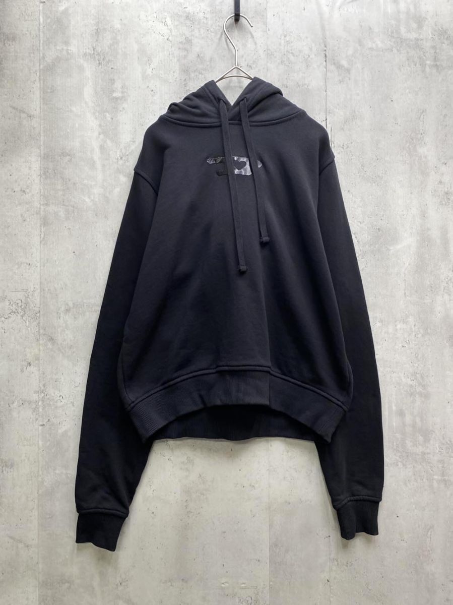 DIESEL ディーゼル F-REGGY HOOD N-FOIL スウェット パーカー sizeS ブラック レディース