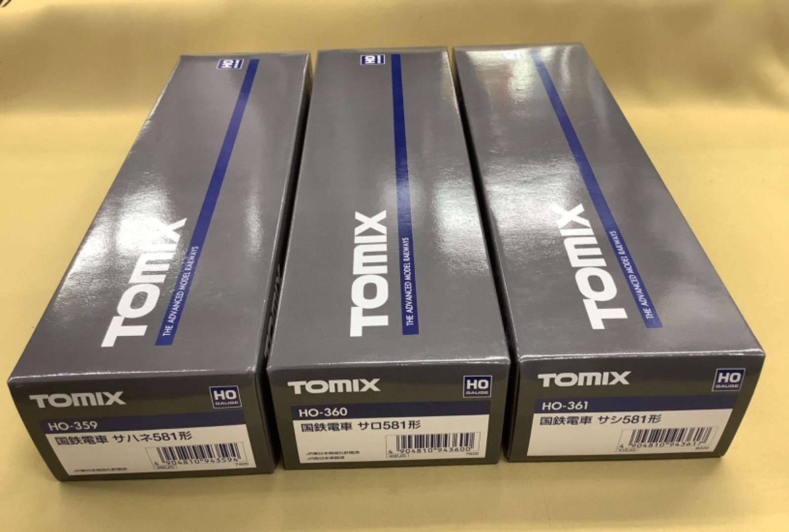 TOMIX HO 359 360 361 国鉄電車581系 サハネ サロ サシ 3両セット