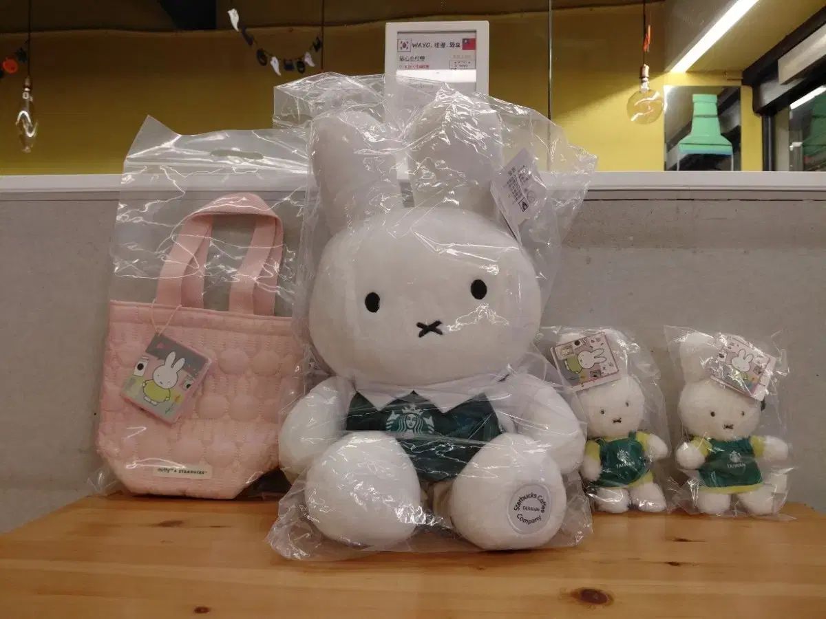 限定特価) 三井寿 スターバックス ミッフィー ぬいぐるみ グリーン