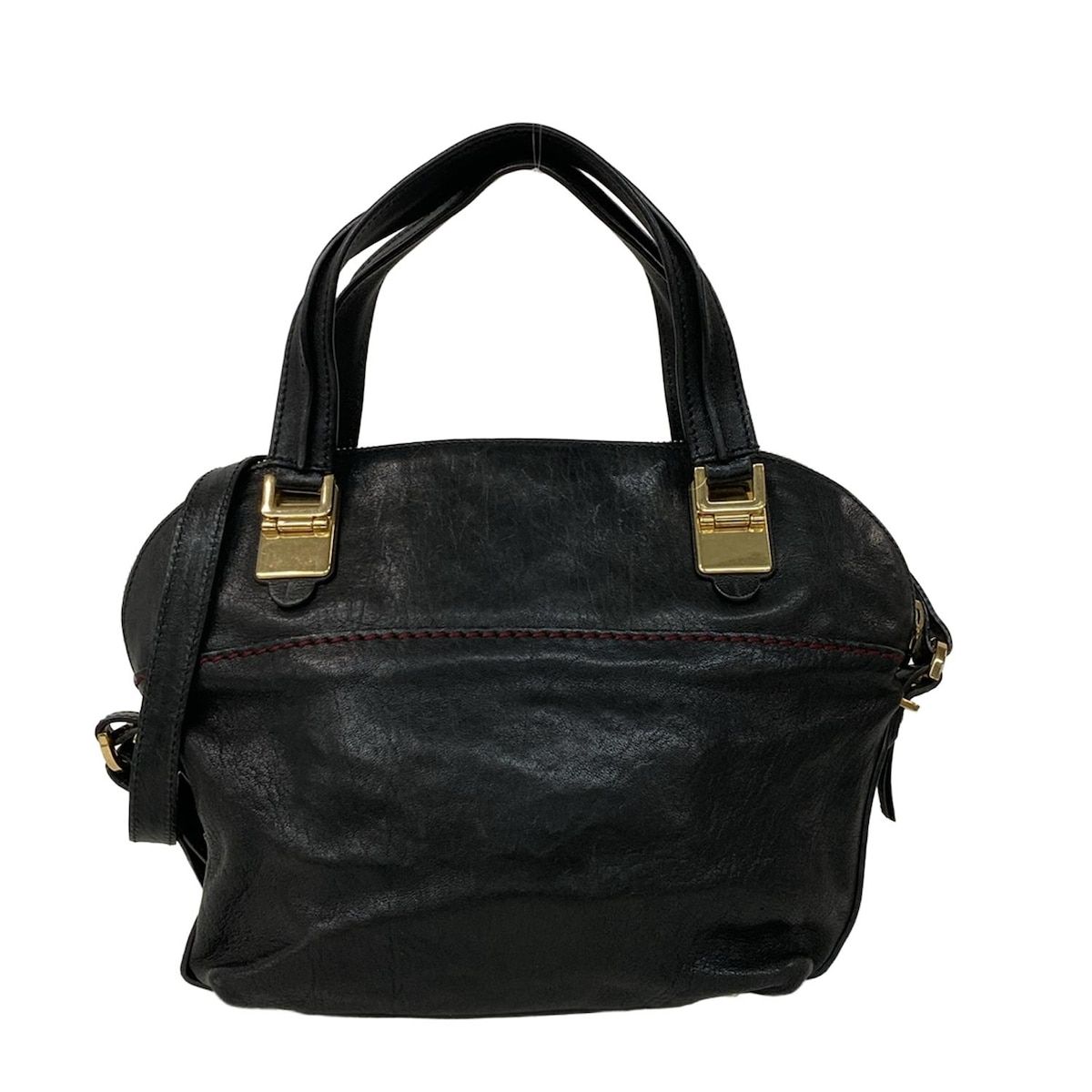 Chloe(クロエ) ショルダーバッグ - 黒 2way レザー - メルカリ