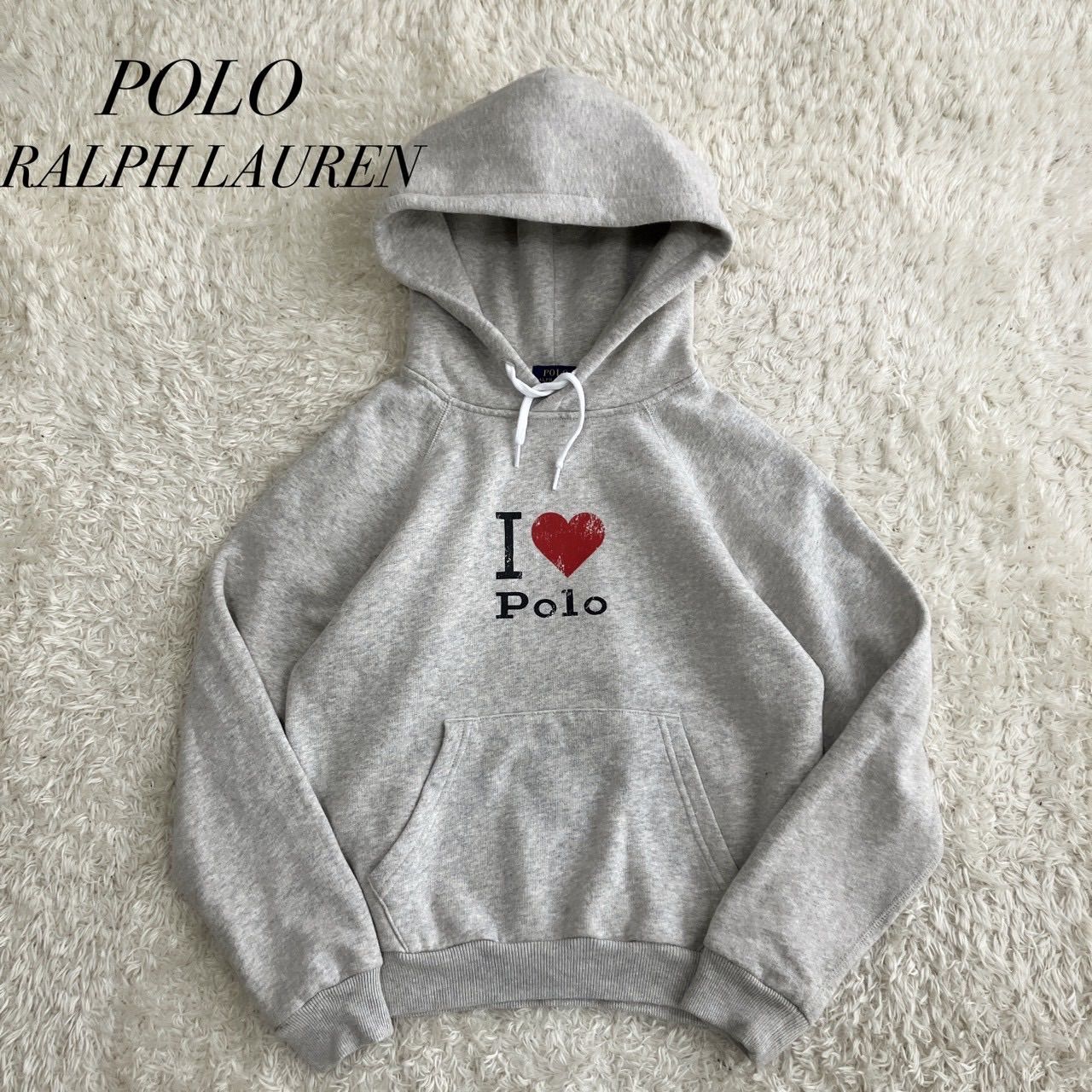 激レア！POLO RALPH LAUREN ラルフローレン パーカー I LOVE POLO 短丈 