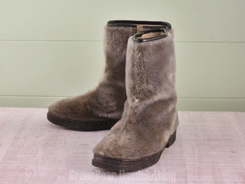 E 340 ビンテージ エスキモーブーツ アザラシ毛 メンズ 26 cmくらい