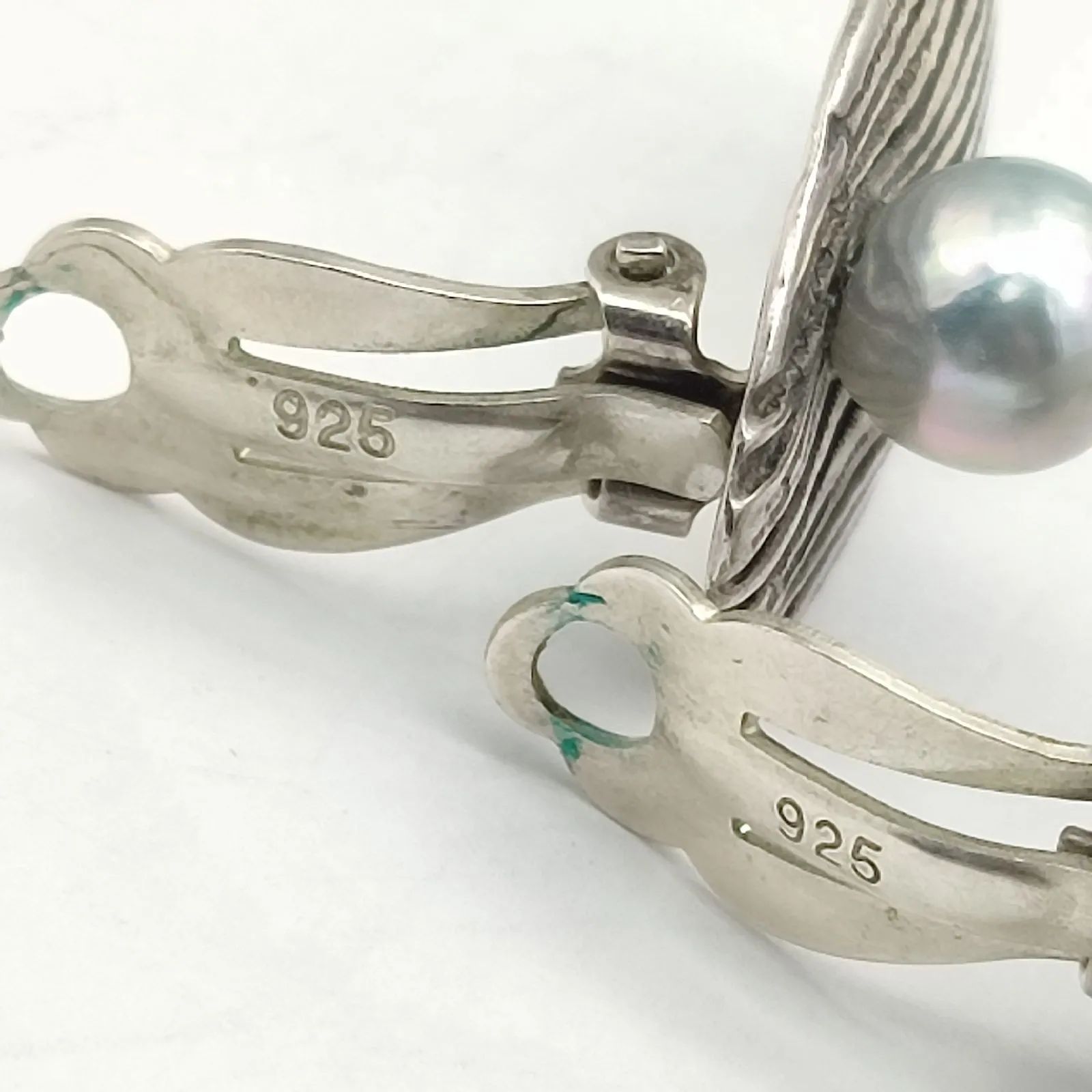 美品】BeBe ベべ マベパールデザインイヤリング ラウンド SILVER 