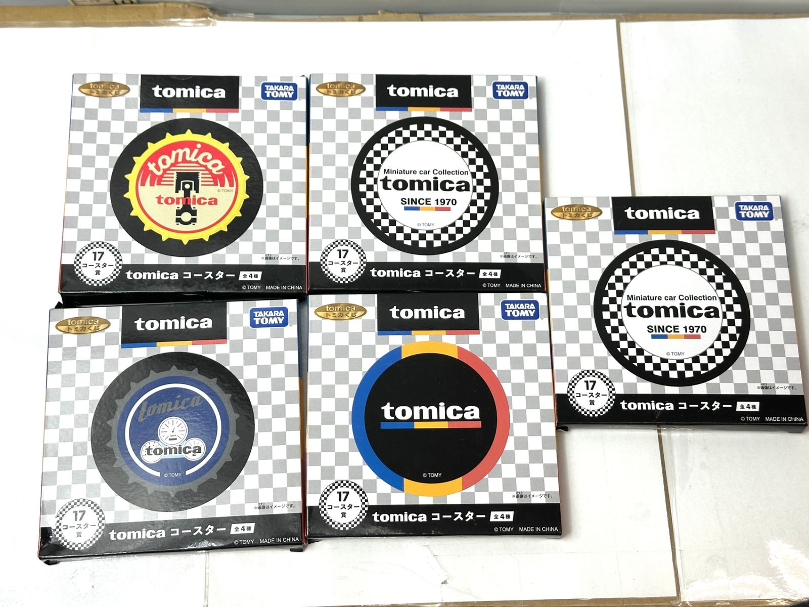 トミカくじ タンブラー コースター ハンドタオル メモ帳 まとめセット