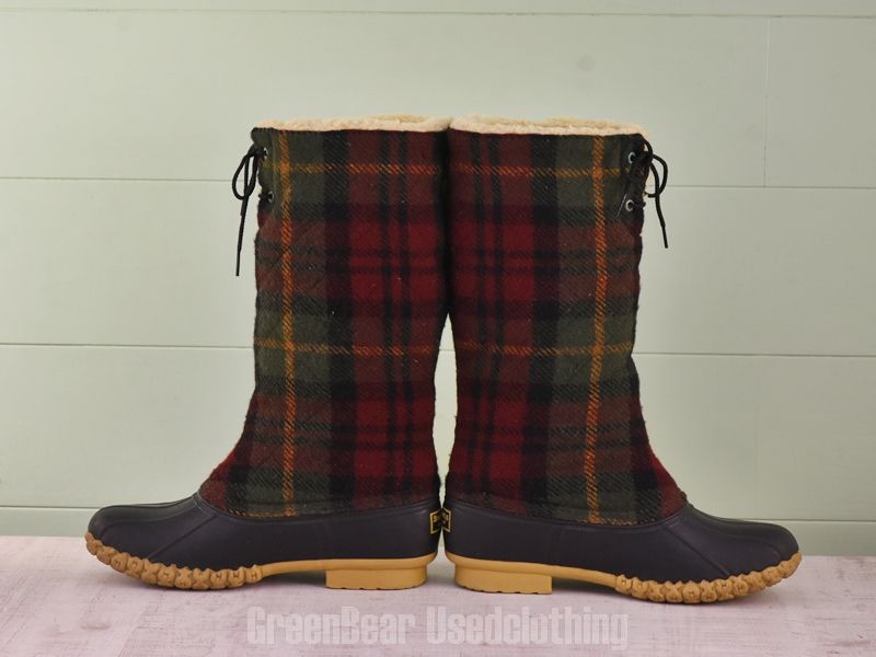  E 352 L.L.Bean ビーンブーツ チェック柄 メンズ 25 cmくらい その他 靴