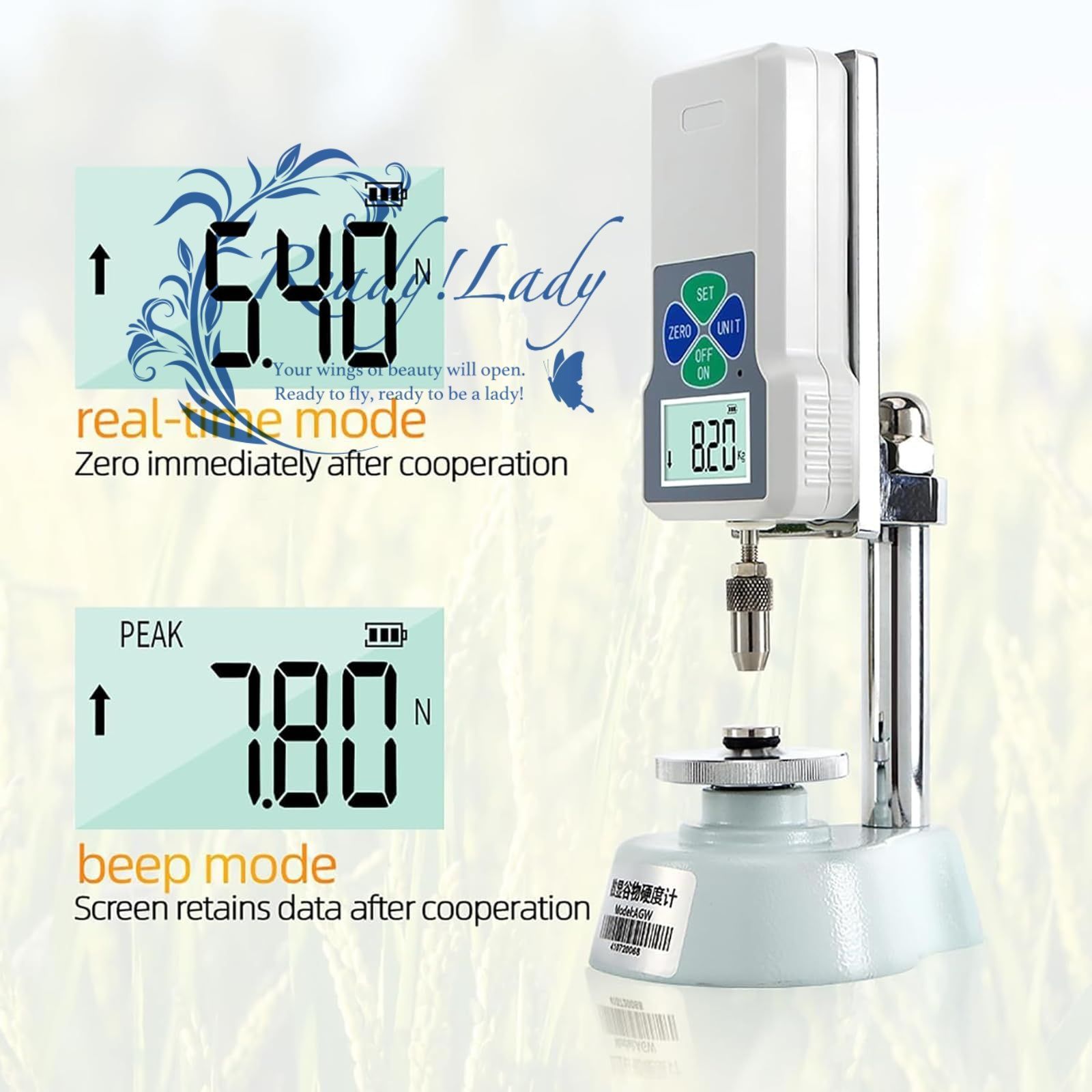 小麦および米の硬度テスター