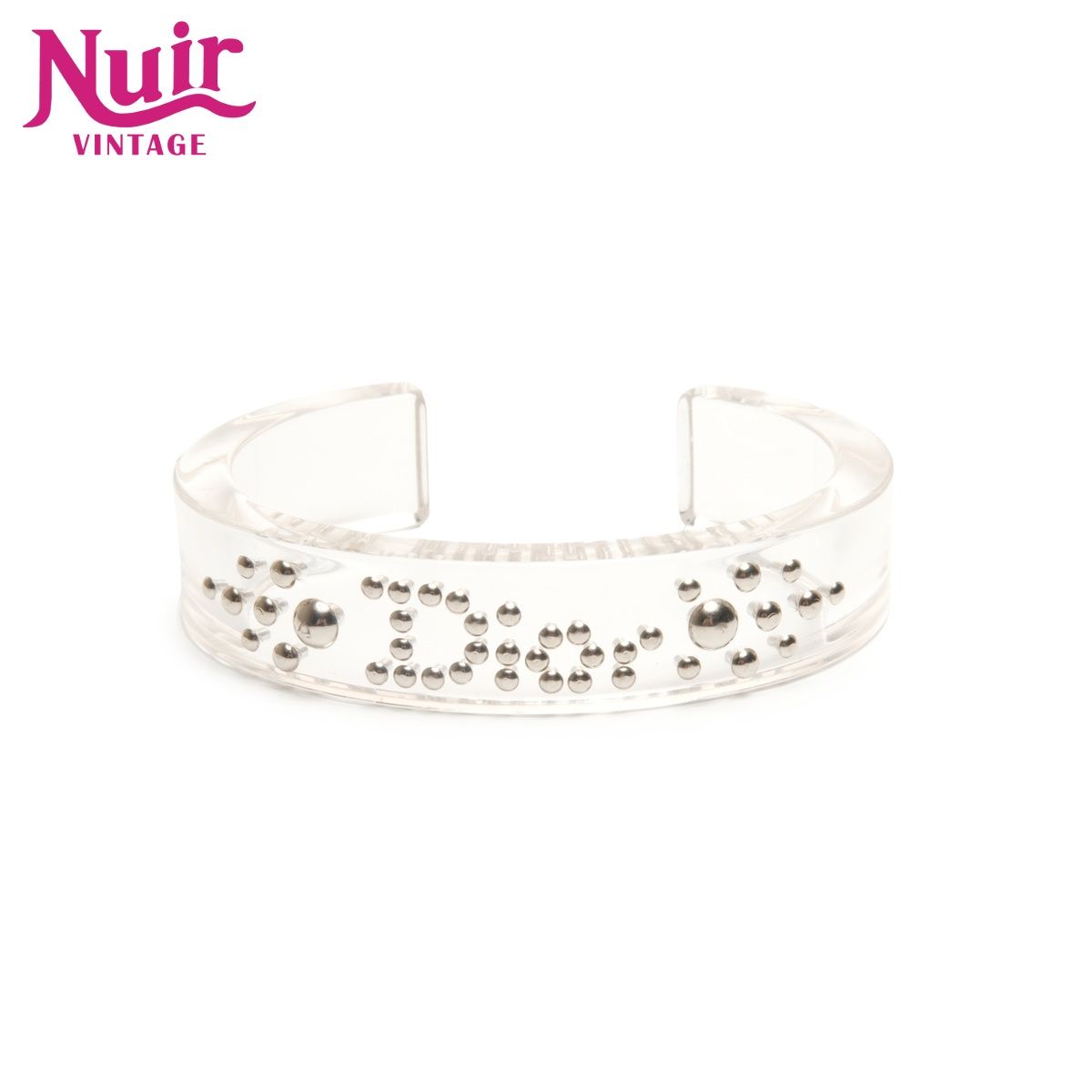 Dior ディオール プラスチック　バングル　ブレスレット　クリア Dior ディオール プラスチック バングル ブレスレット クリア