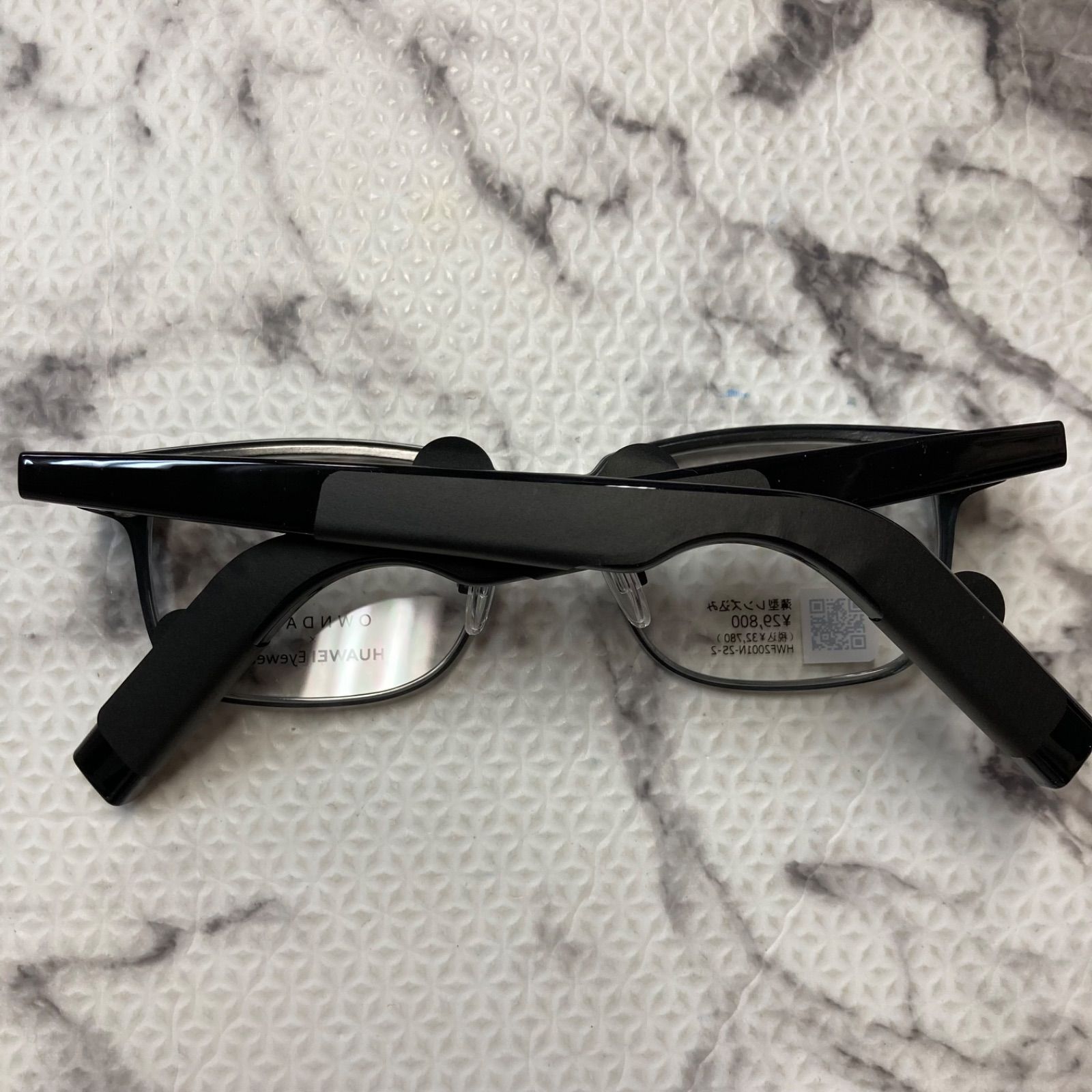 新品未開封　HUAWEI EVI-CG010ブラック フルフレームメガネ Amazon.co.jp: HUAWEI Eyewear ウェリントン型フルリム Bluetooth