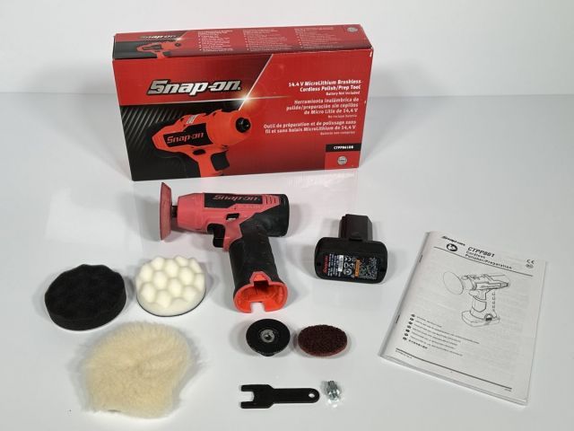 Snap on スナップオン コードレスポリッシャー 電動ポリッシャー バッテリー ブラシレス CTPP 861 CTB 8174 レッド 管理30150