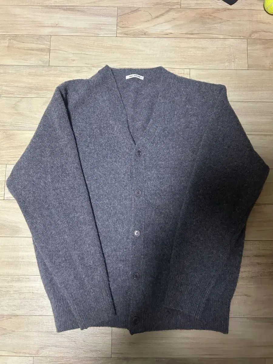 3 105 ポールブレーキ メリノウール カーディガン チャコール