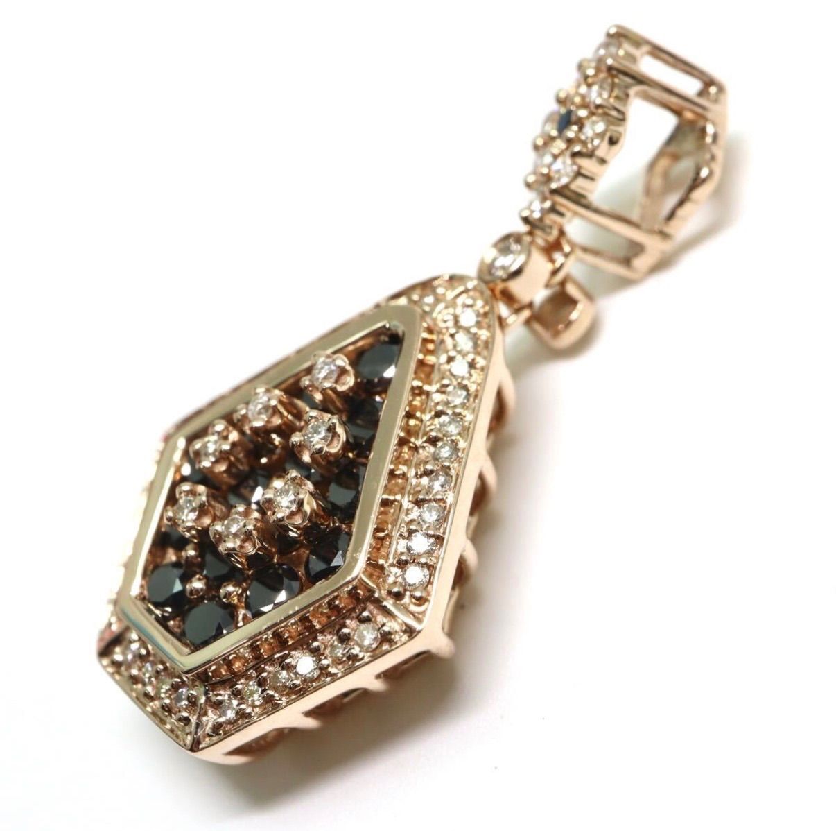 K18PG天然ダイヤモンド総計1.00ctペンダントトップ 総重量5.4g