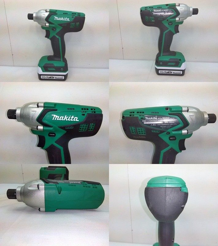 s 25 g-A 866 k makita マキタ 充電式インパクトドライバ 14.4 V M 695 D バッテリ×1 充電器 ケース付