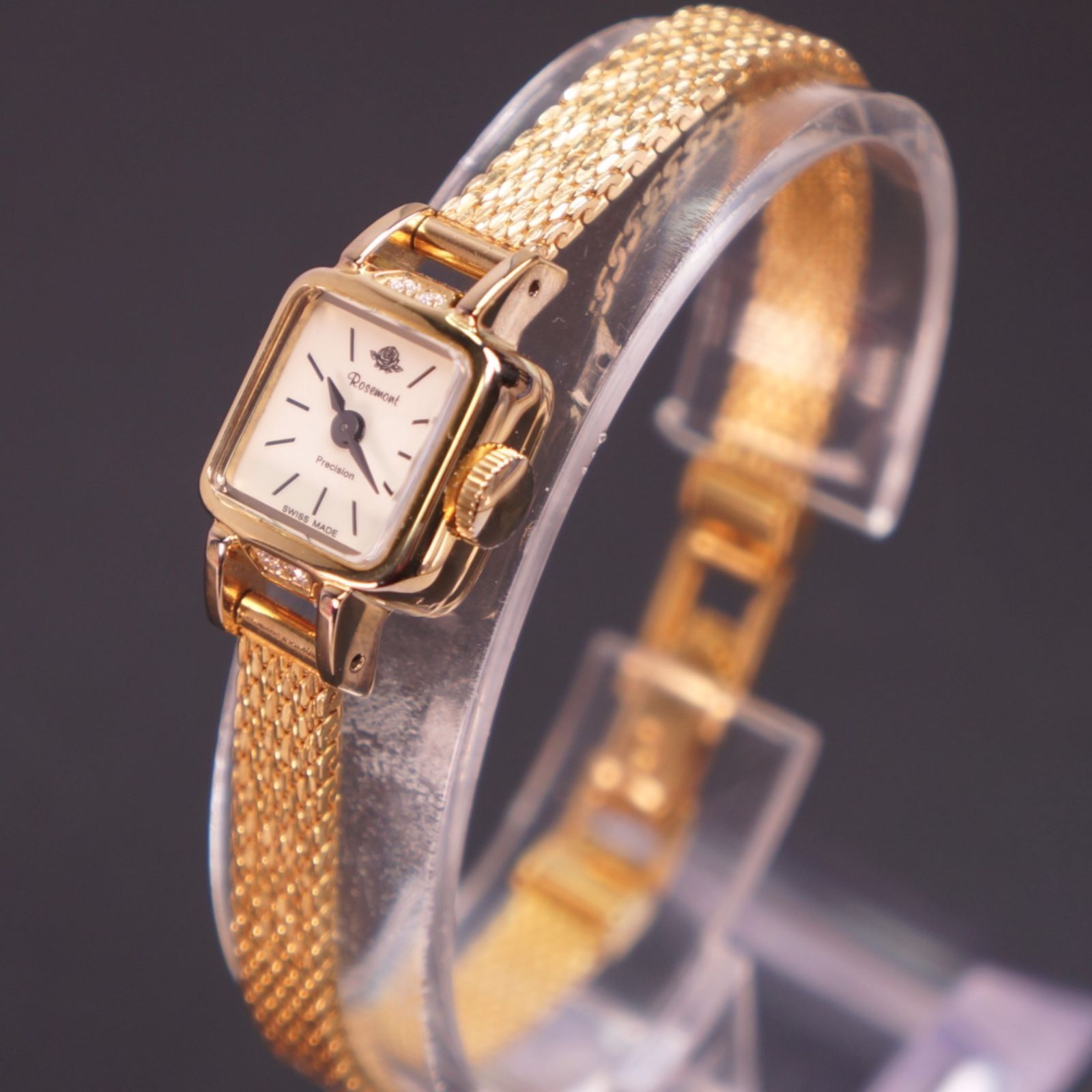 稼働 Rosemont プレシジョン 4 Pジルコニア 電池交換済 ケース付き