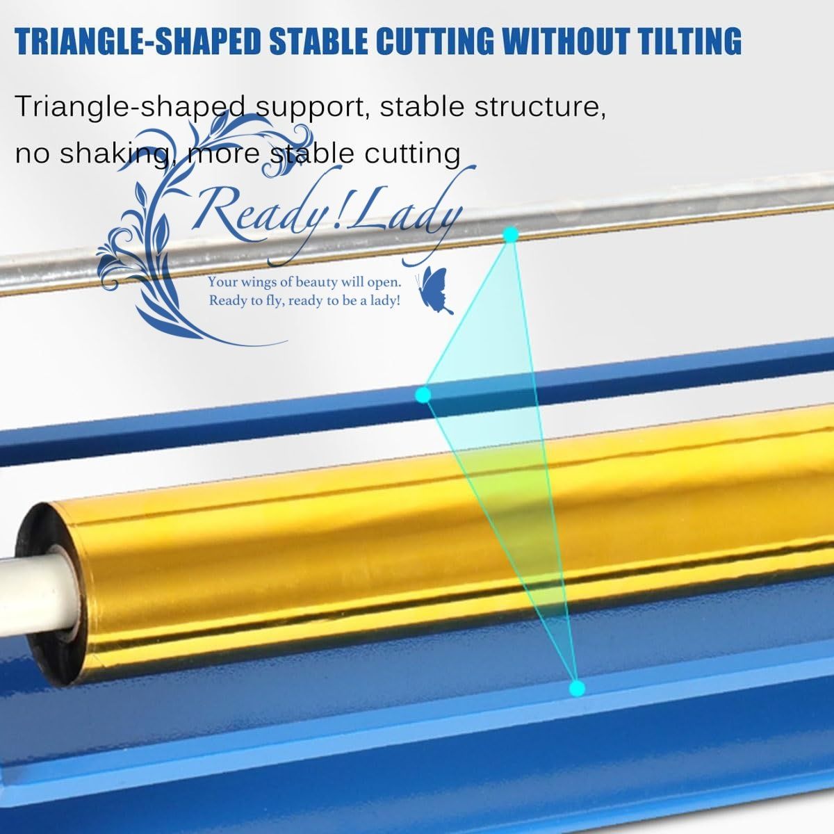  プロフェッショナル手動ホイルペーパーカッター ホットスタンプ手動ホイルペーパーカッター 内芯直径25 mm 最大切断幅65 cm その他 切削 切断 穴あけ