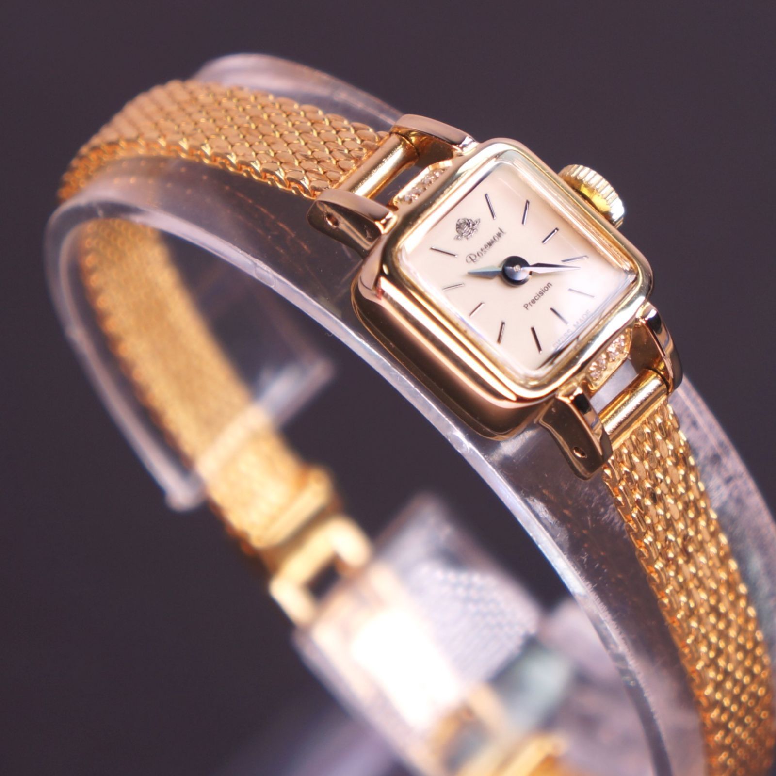 稼働 Rosemont プレシジョン 4 Pジルコニア 電池交換済 ケース付き