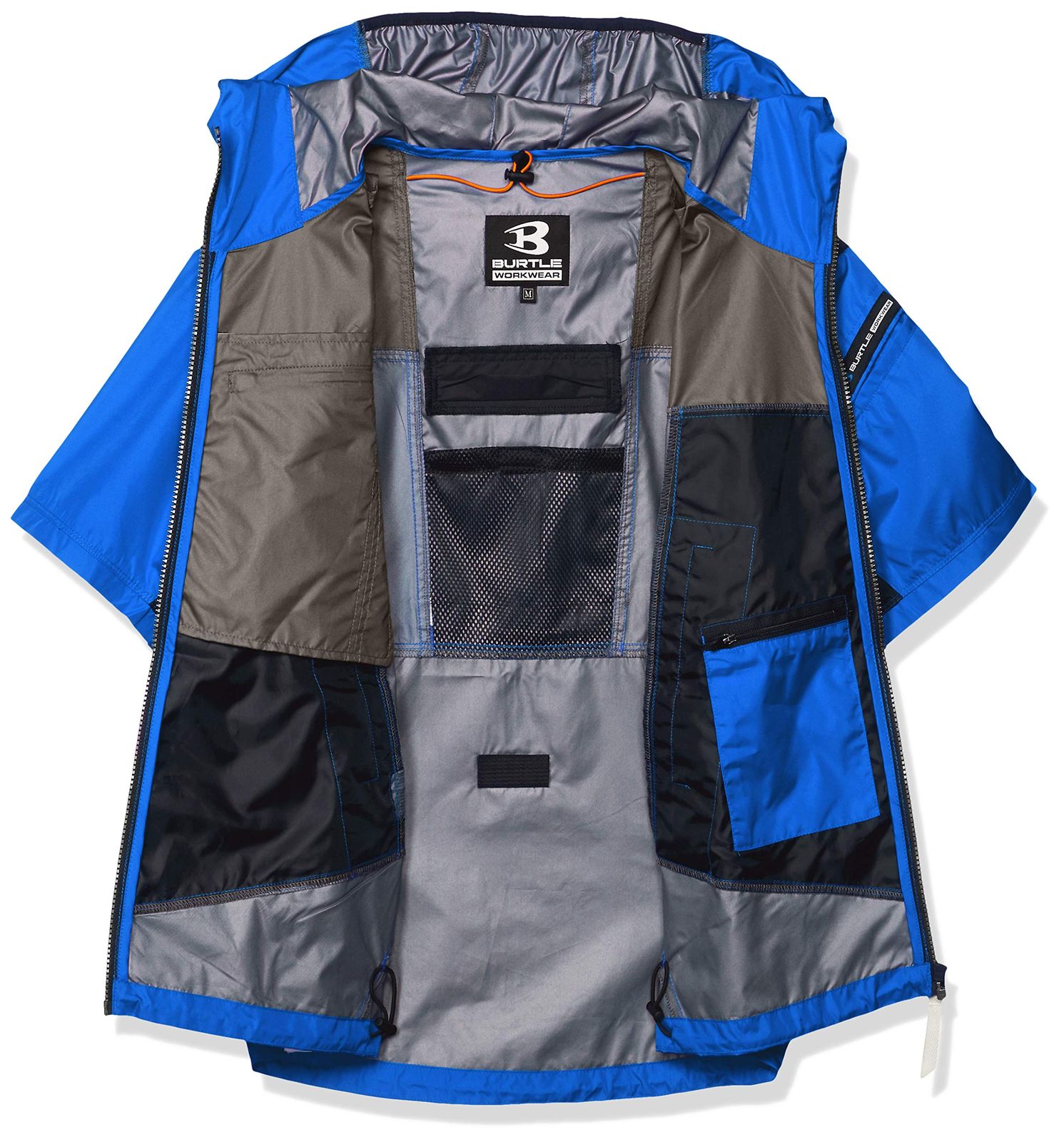 エアークラフト AC 1096パーカー半袖ジャケット 1096 42ロイヤルブルー 日本 S 日本サイズS相当 Free Size