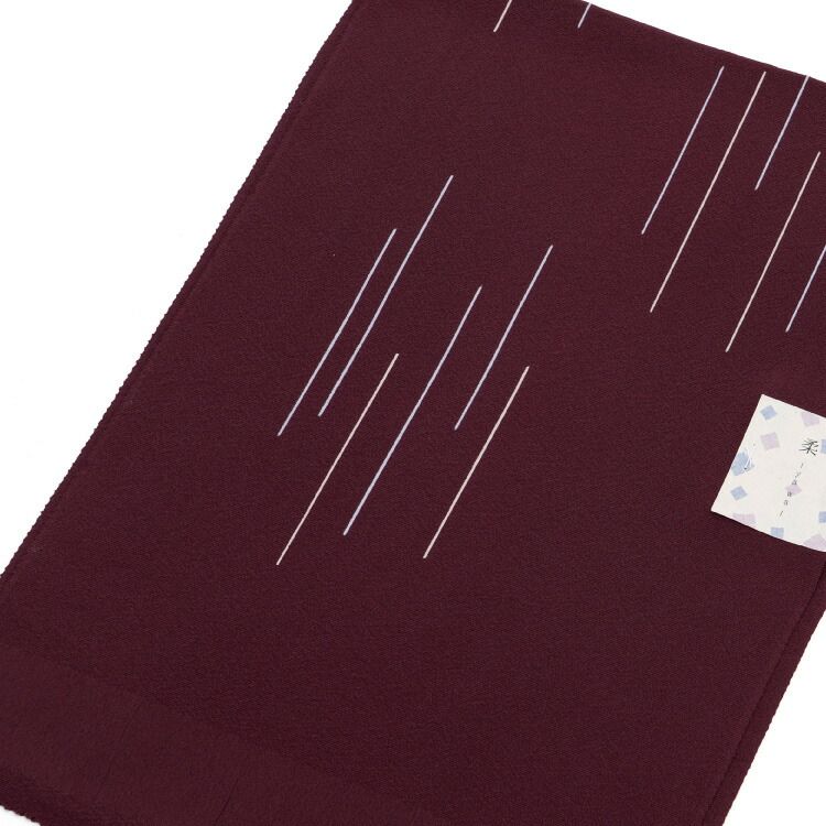 帯揚げ 正絹 ワインレッド 赤紫 柔 yawa 絹 シルク 帯あげ 帯上げ 小紋 訪問着 紬 和装小物 obiage-00022