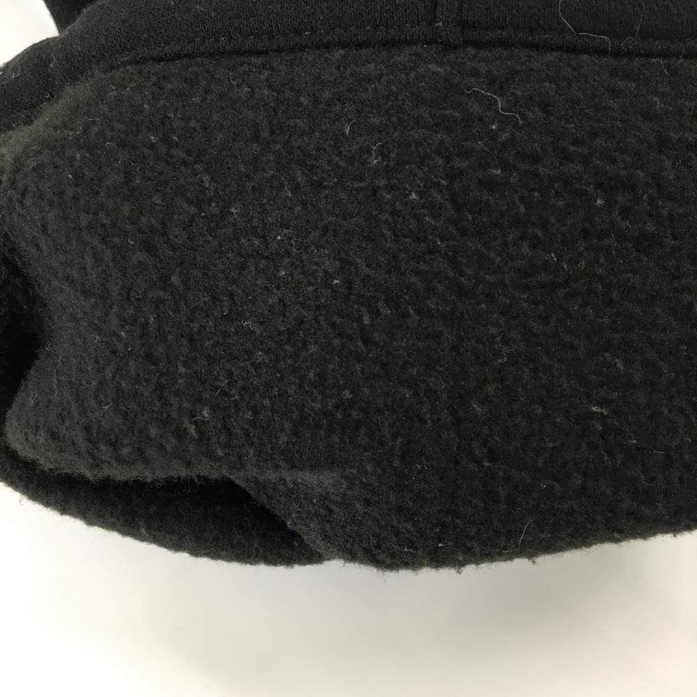 美品】ノーコーヒー×クラブハウス パンツ 黒 ロゴ白 裏起毛 レディース