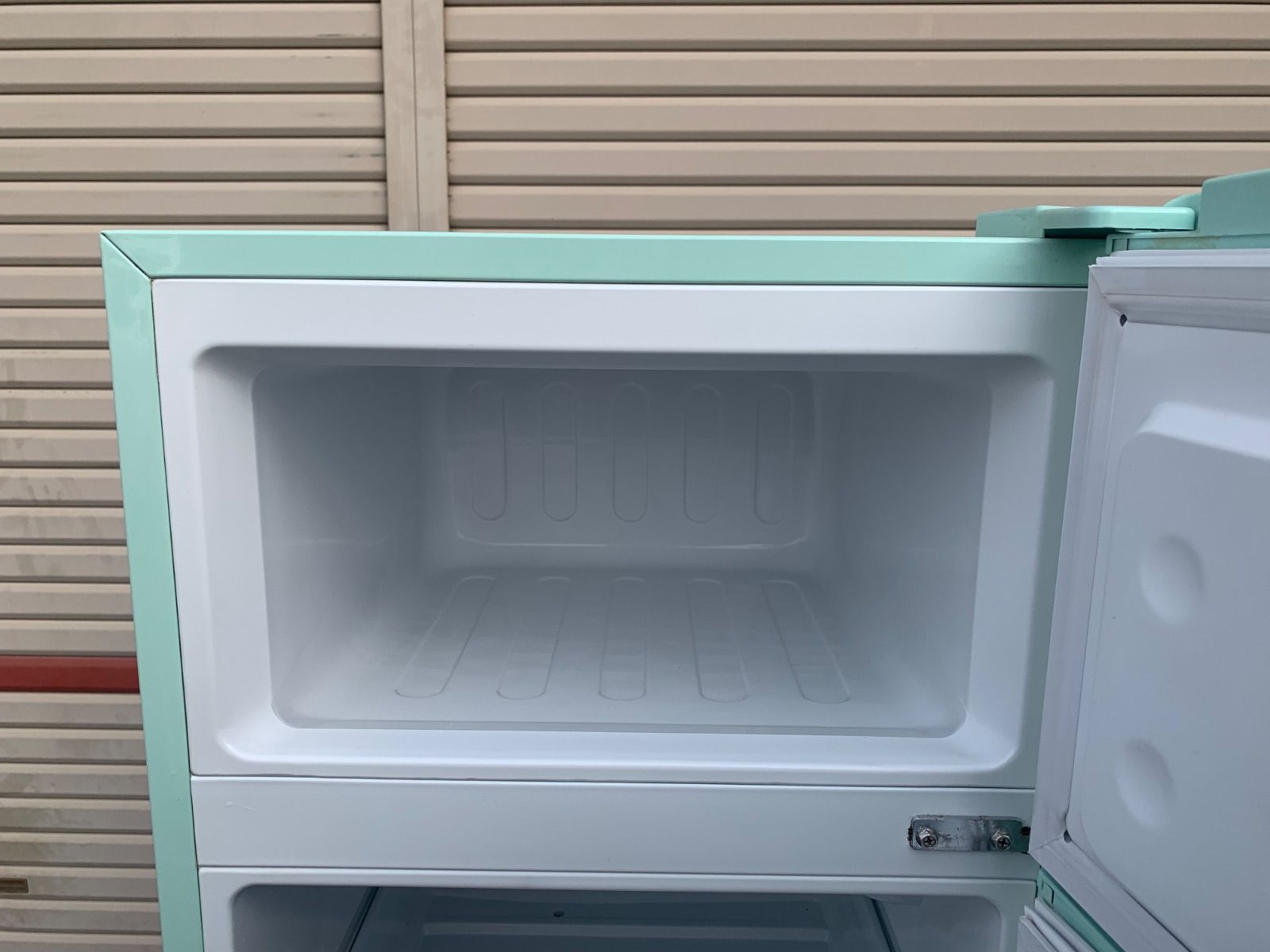 【値下げ】ミントグリーン 2ドア冷蔵庫 レトロ レトロ調 2ドア冷蔵庫 Grand-Line ミントグリーン 2018年製 - メルカリ