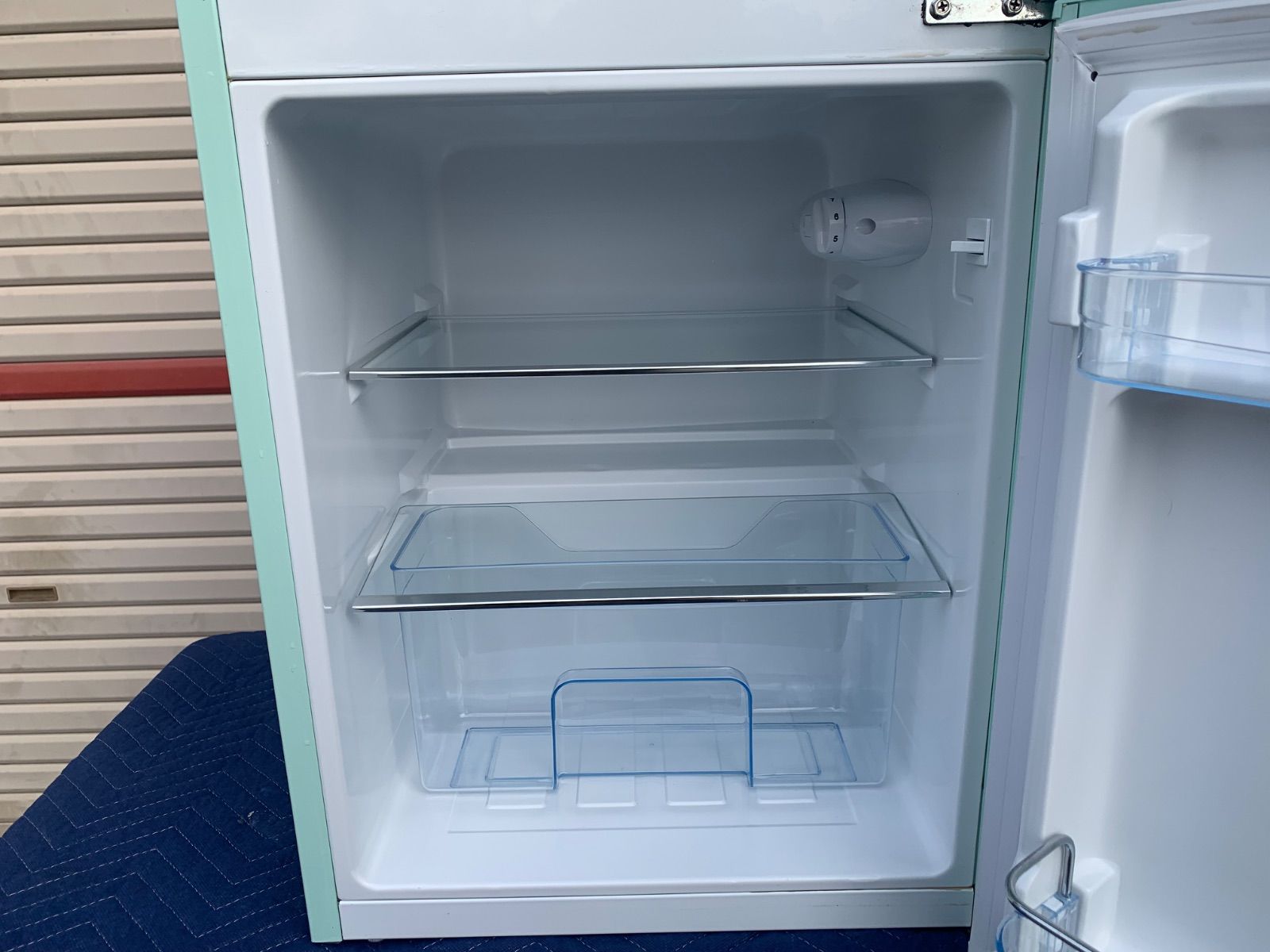 レトロ調 2ドア冷蔵庫 Grand-Line ミントグリーン 2018年製 - メルカリ