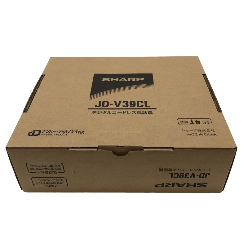 SHARP シャープ デジタルコードレス電話機 子機1台モデル JD V 39 CL ホワイト 電話機 家電 電化製品