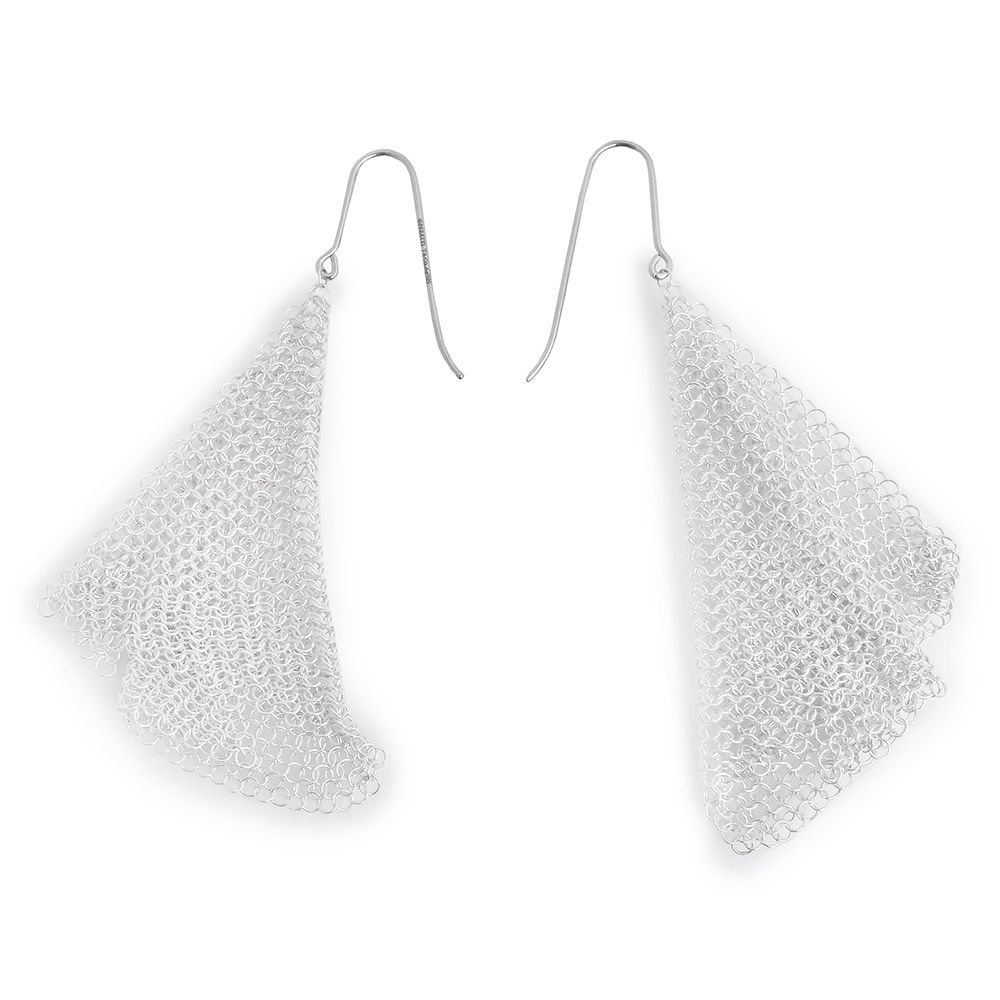 ティファニー メッシュ スカーフ フック ピアス SV925 シルバー