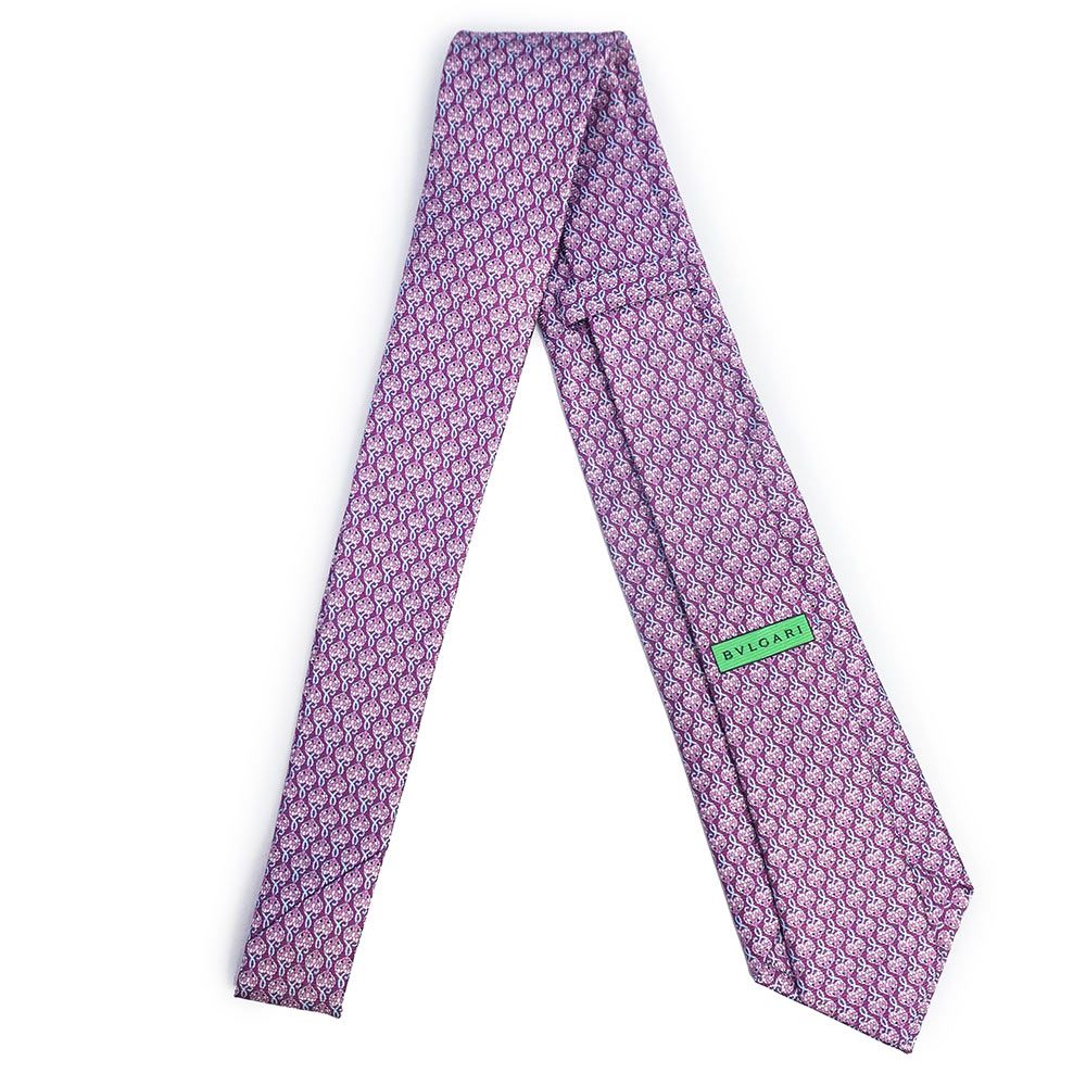 ブルガリ セブンフォールドタイ スネークヘッド ハート 8CM ネクタイ