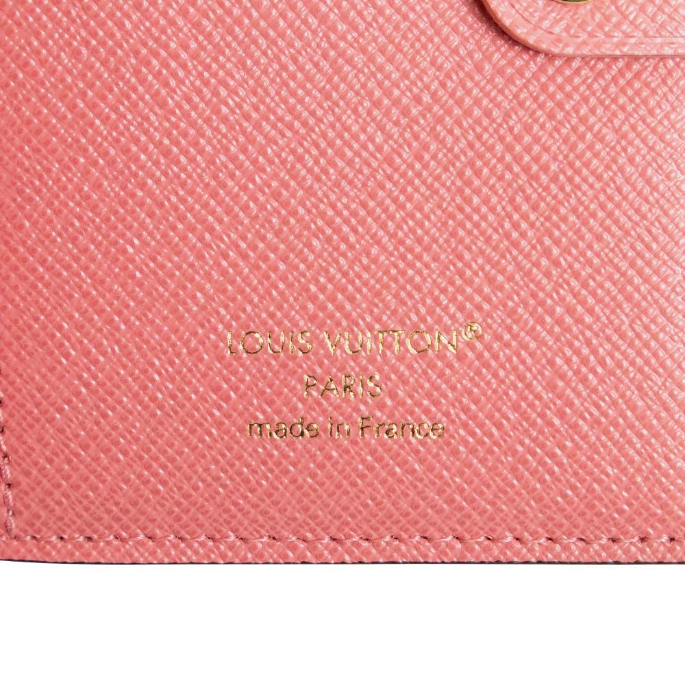 花子！新品同様美品 ルイヴィトン ポルトフォイユリサ 2つ折り財布 ピンク LOUIS VUITTON（ルイ・ヴィトン） 二つ折り財布 レディース マヒナ