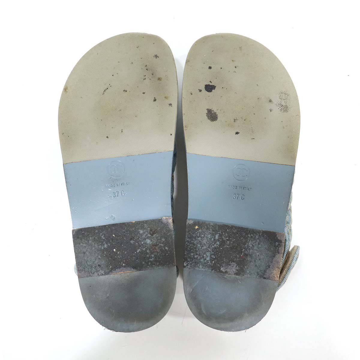 CHANEL シャネル ダッドサンダル デニム G36043 サイズ37C 24cm