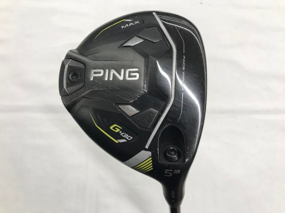 ピン G 430 MAX 18度 TOUR CHROME 2.0 65 Sフレックス フェアウェイウッド 最短